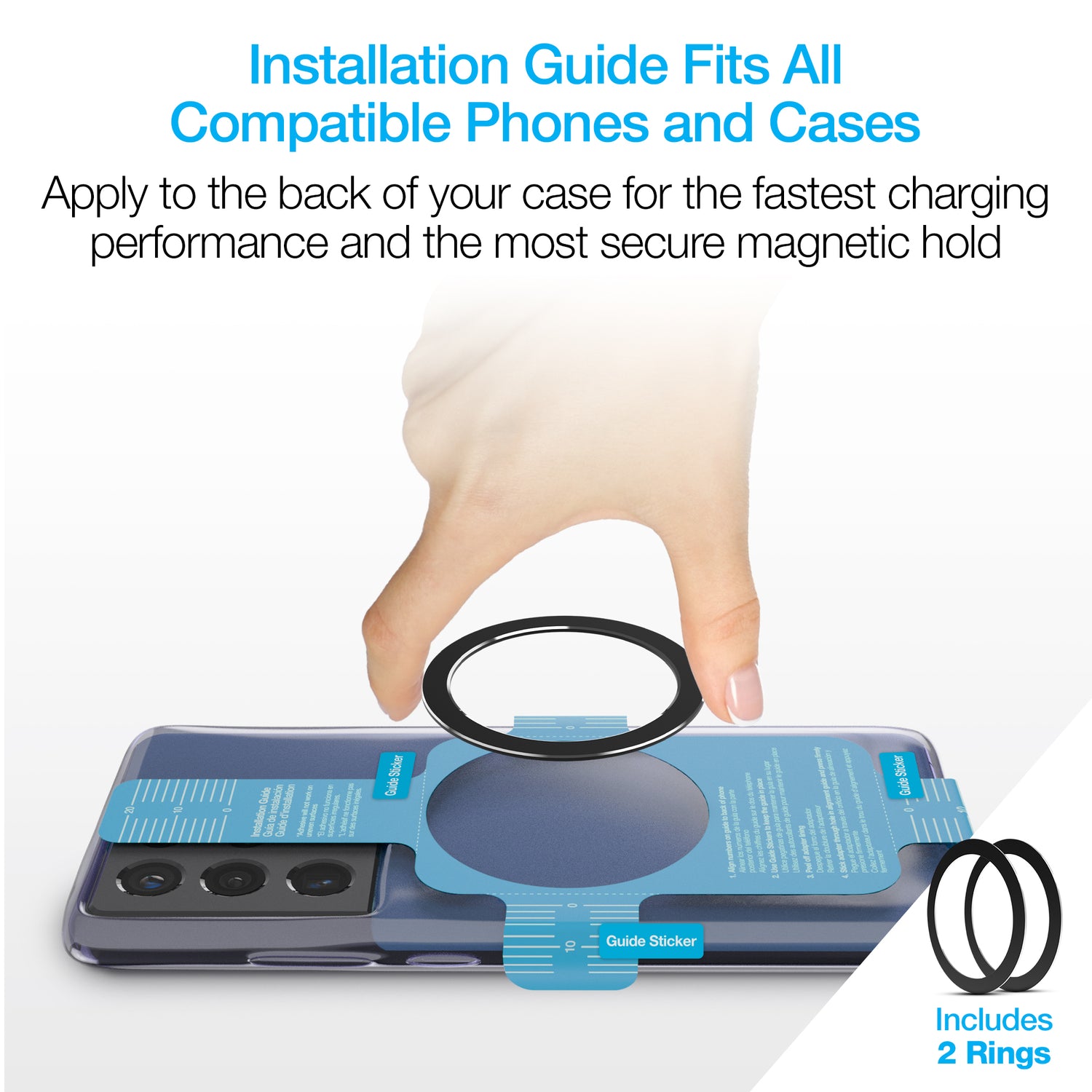 NAZTECH MagUp MagSafe Magnetic Ring Adapter