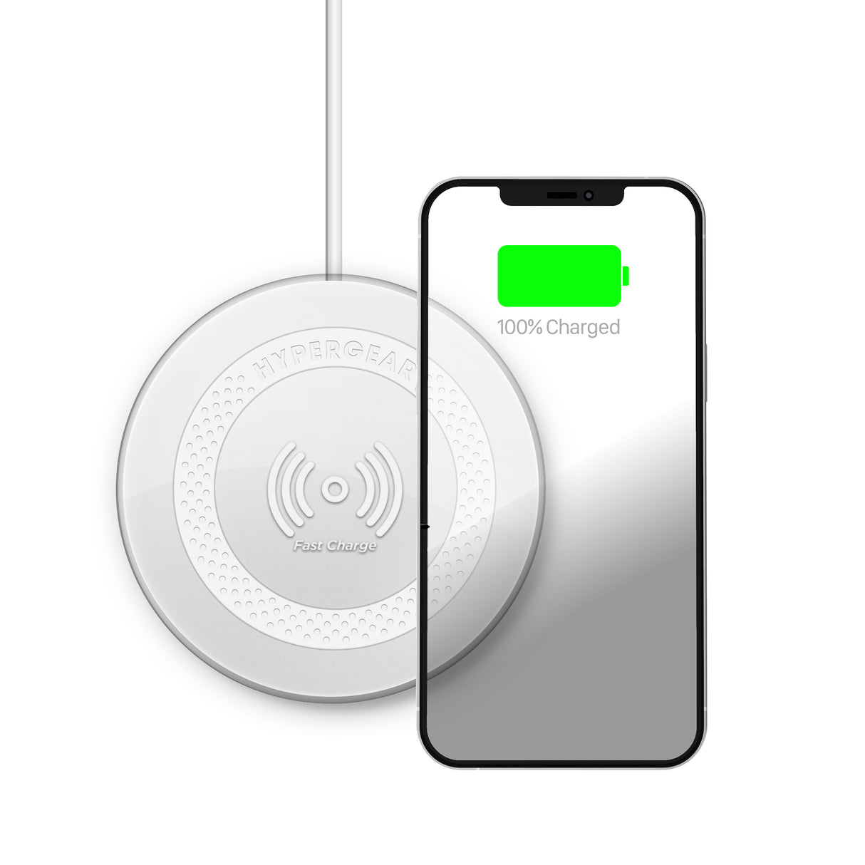 HYPERGEAR ChargePad Pro 15W Wireless Fast Charger with USB-C Connector