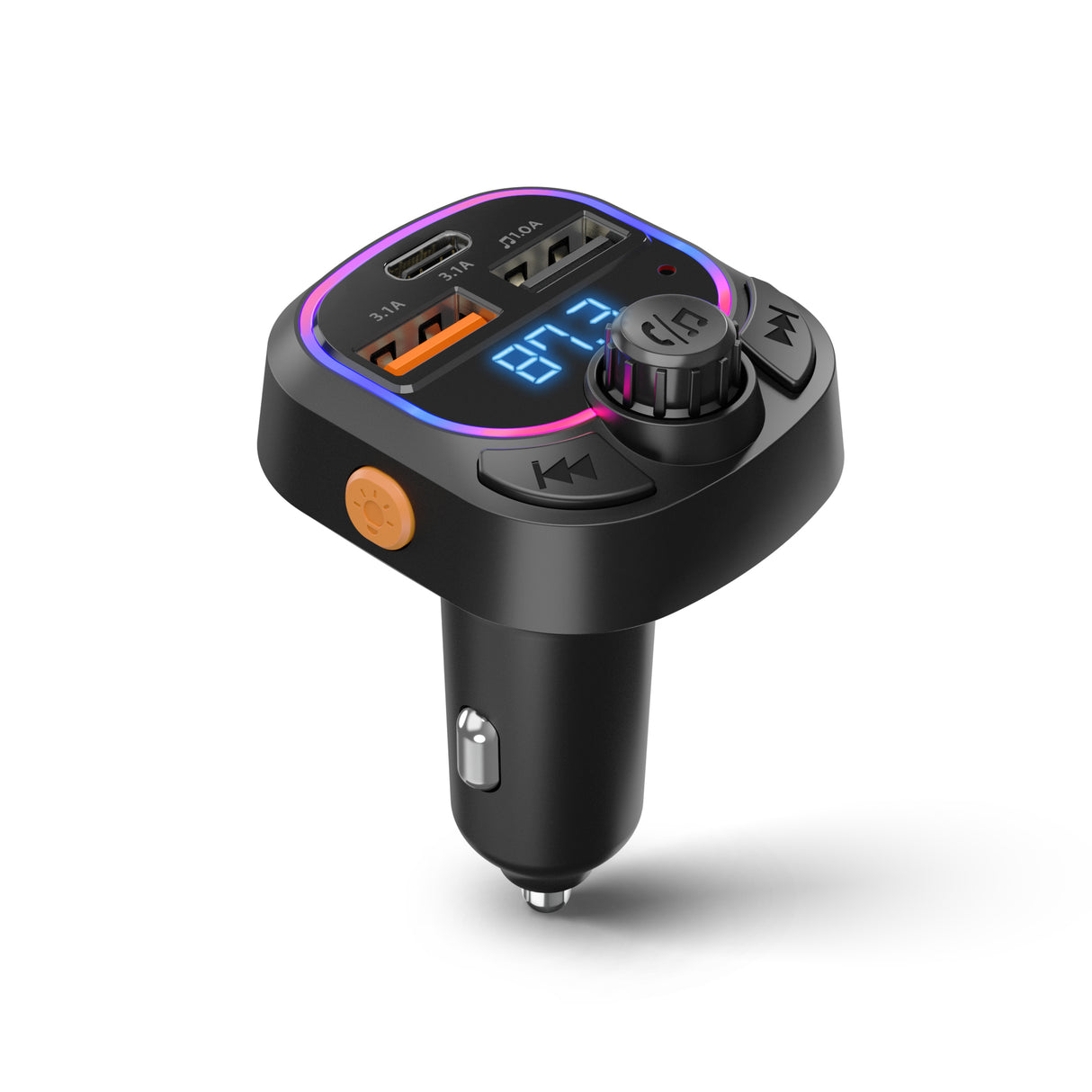 IntelliCast Road FM Transmitter Car Charger with 15W USB-C