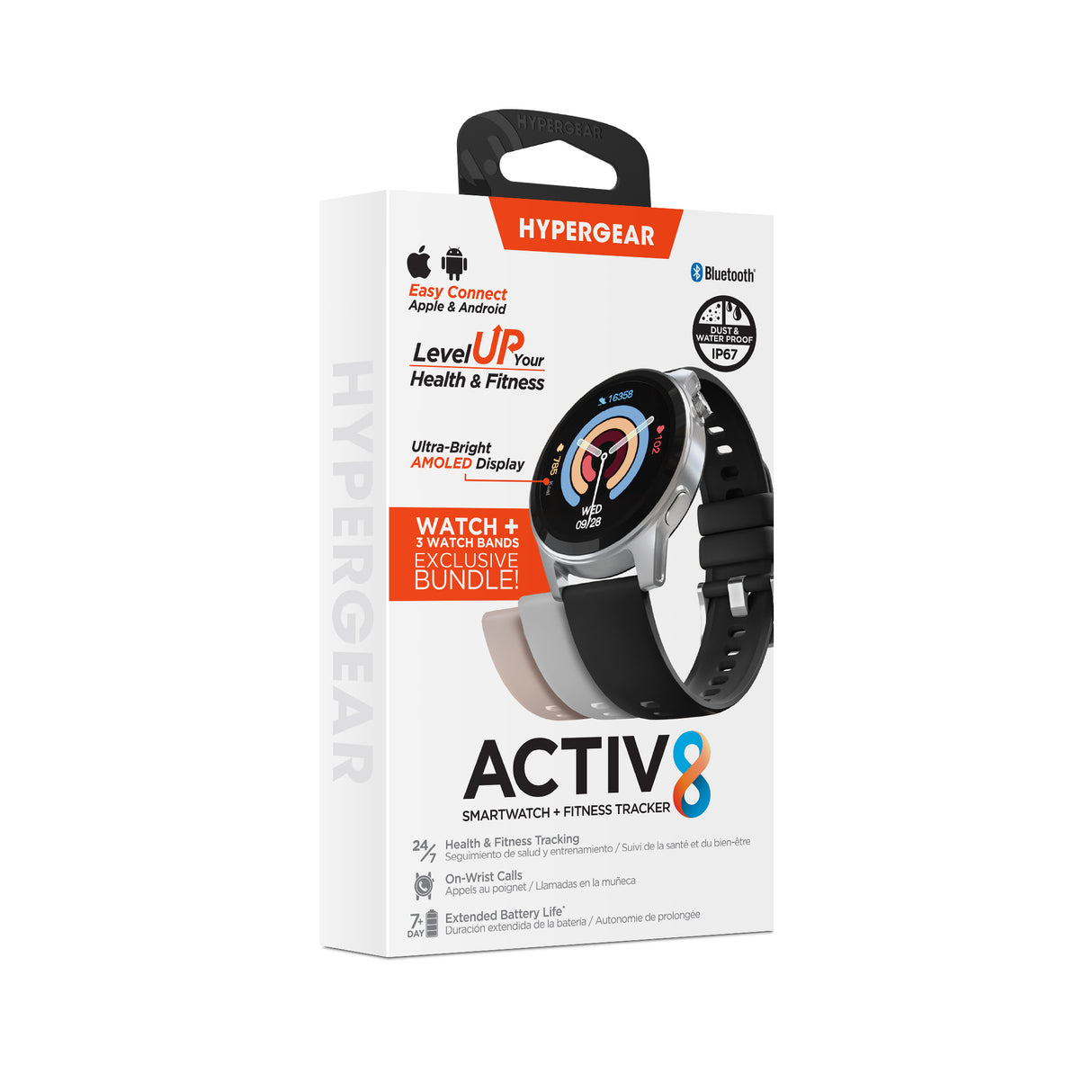 Activ8 Smartwatch + Fitness Tracker
