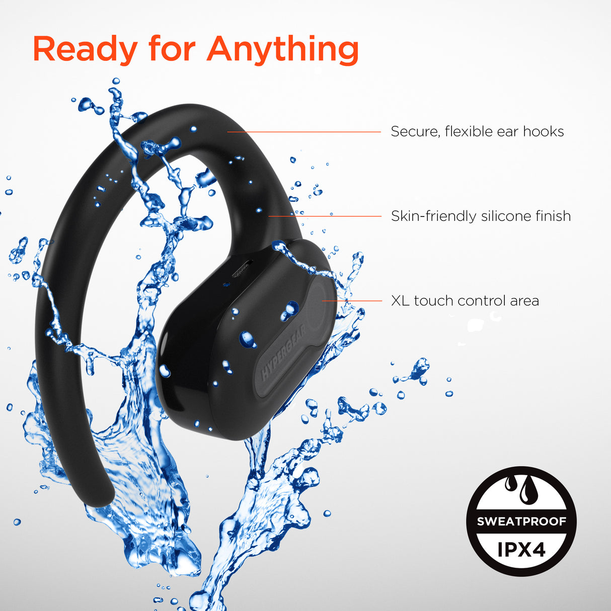 HYPERGEAR AeroFlex 360 Open-Ear True Wireless Earbuds