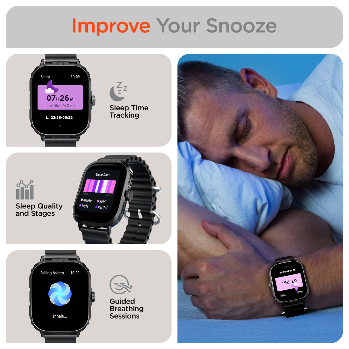 HYPERGEAR FIT X2 Smartwatch + Fitness Tracker