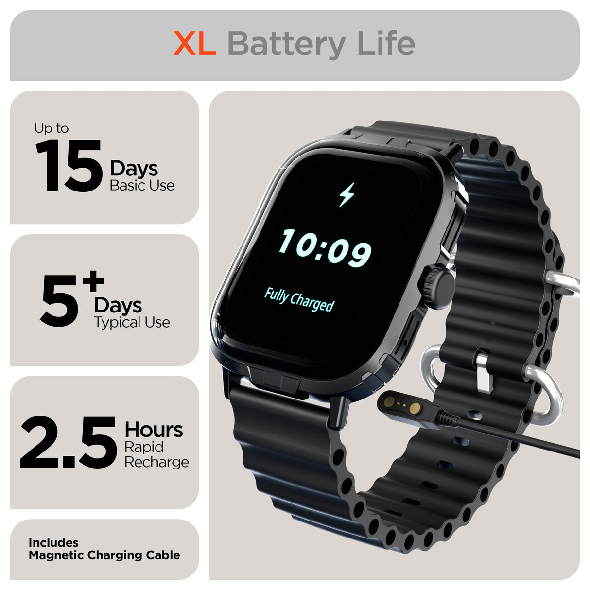 HYPERGEAR FIT X2 Smartwatch + Fitness Tracker