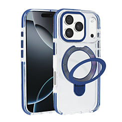Transparent Case with Wireless Charging Kickstand - for iPhone 17 Pro Max