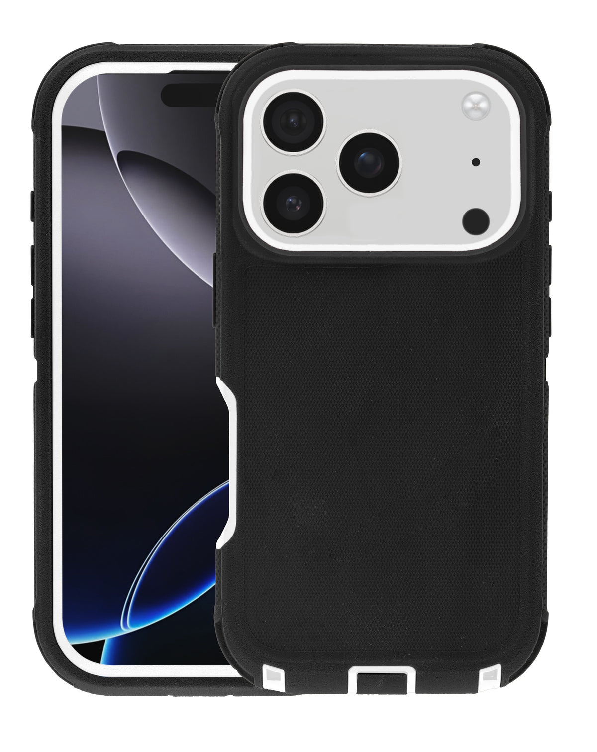 Heavy Duty Case for iPhone 17 Pro / 18 Pro (BLACK / WHITE)