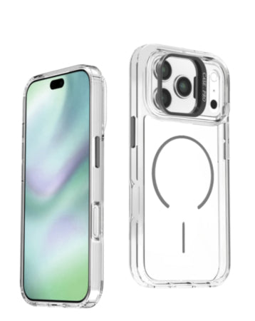 Magnetic Clear Case with Camera Kickstand for iPhone 17 Pro Max / 18 Pro Max