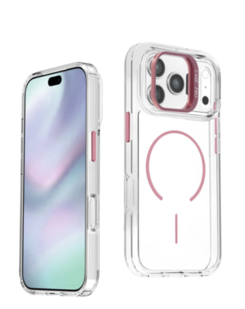 Magnetic Clear Case with Camera Kickstand for iPhone 17 Pro Max / 18 Pro Max