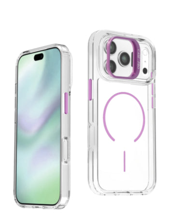 Magnetic Clear Case with Camera Kickstand for iPhone 17 Pro Max / 18 Pro Max