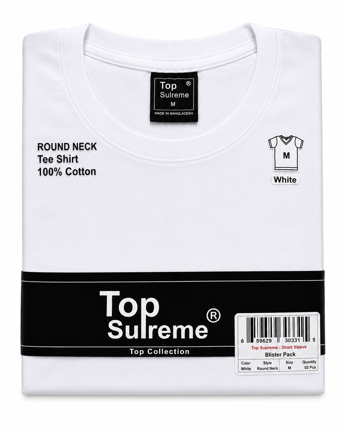 T-SHIRT 6 PACK BLANK