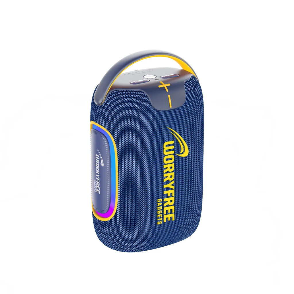WORRYFREE 50W Bluetooth Speaker with RGB Lights & Carry Handle