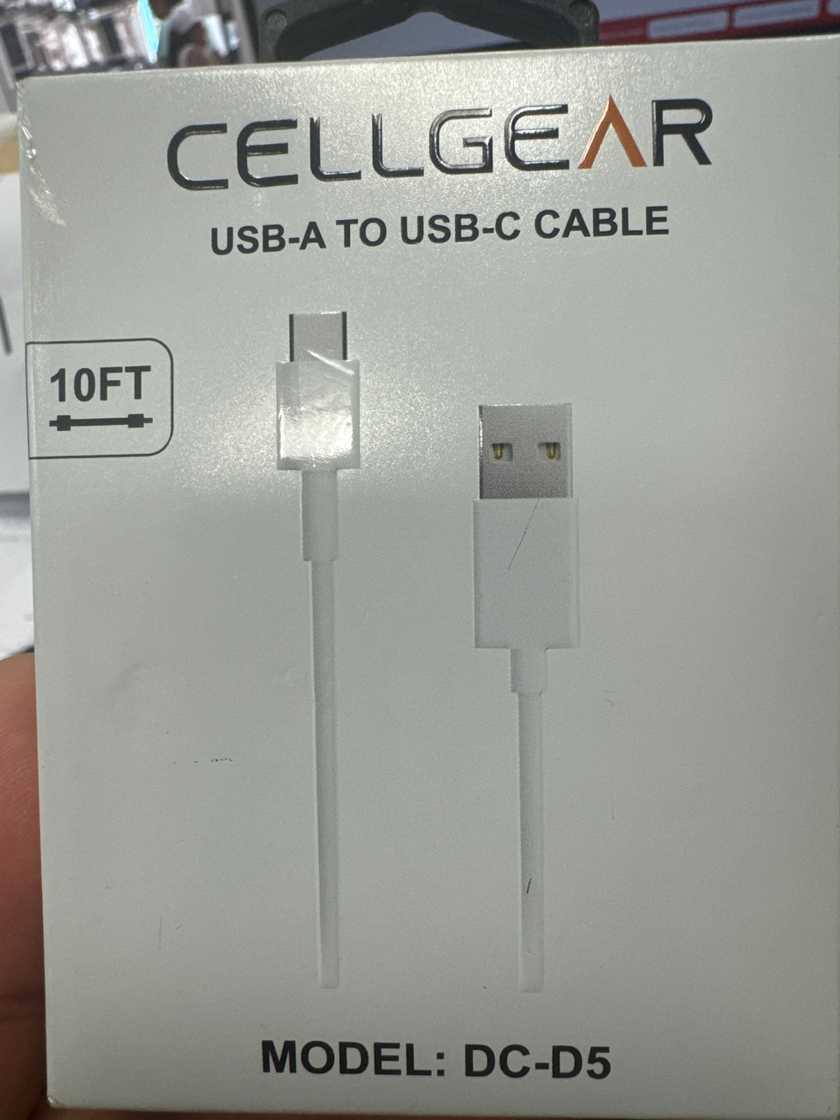 CELLGEAR 10FT USA-A TO USB-C CABLE