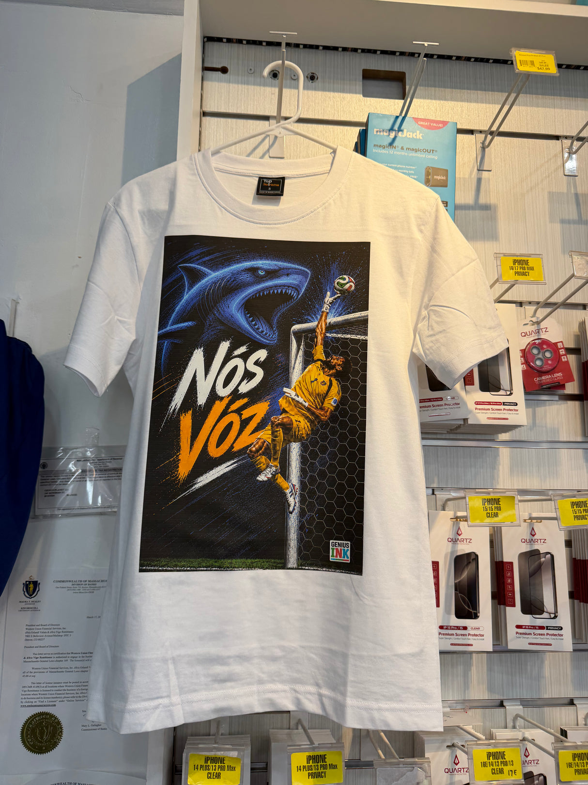 CV CUSTOM T-SHIRT TUBARAO AZUL GENIUS INK