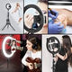 10 inch Selfie Ring Light with 76 inch Tripod Stand & Cell Phone Holder for Live Stream, Makeup, YouTube Video, Photography TikTok, & More Compatible with Universal Phone (Black)