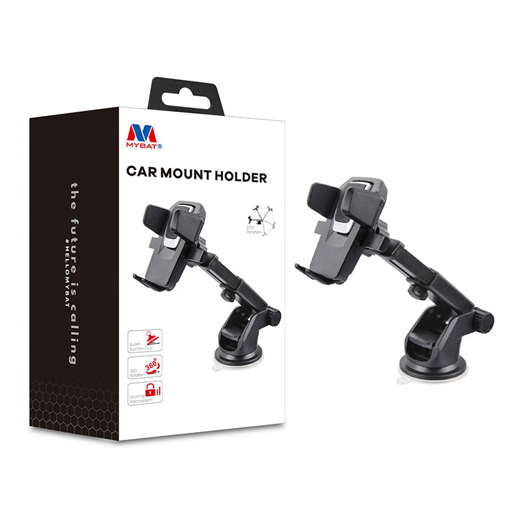 MyBat Universal Phone Retractable Car Holder – Black