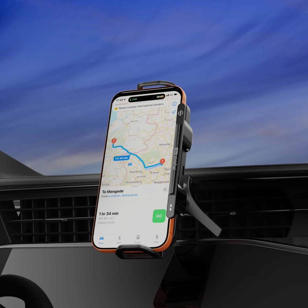 MyBat Pro PowerTurn Wireless Charging Car Vent Mount