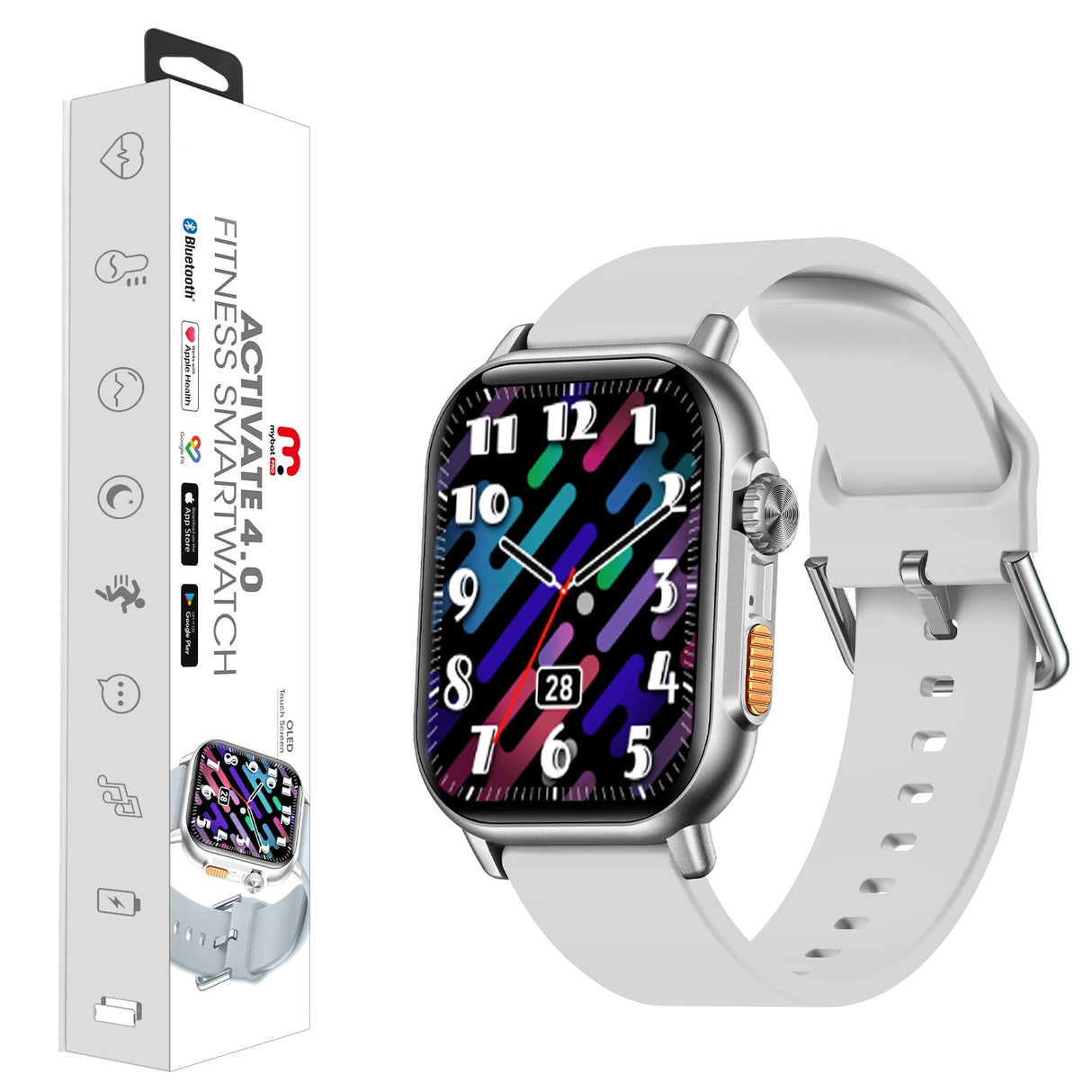 MyBat Pro Activate Fitness Smartwatch - Preto