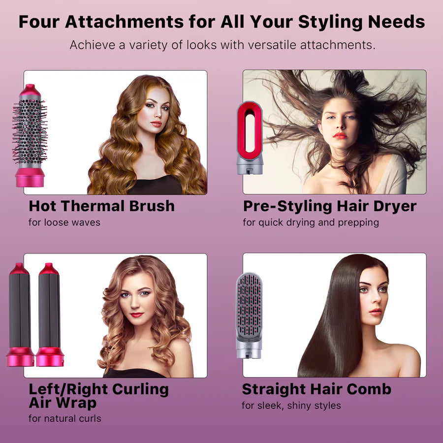 Roykin 5-in-1 Blow Dryer Hair Brush and Styling Kit