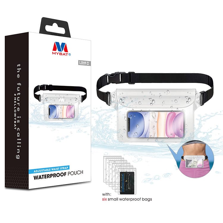 MyBat Universal Large Waterproof Pouch – Transparent Clear