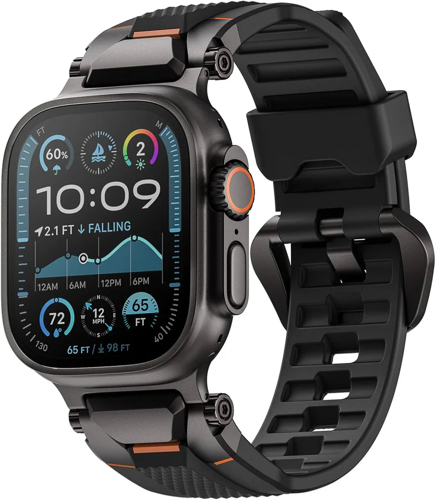 WFG Ultimal Series Steel Fighter Urban Sports Bands for Apple Watch 42/44/45/46/49mm