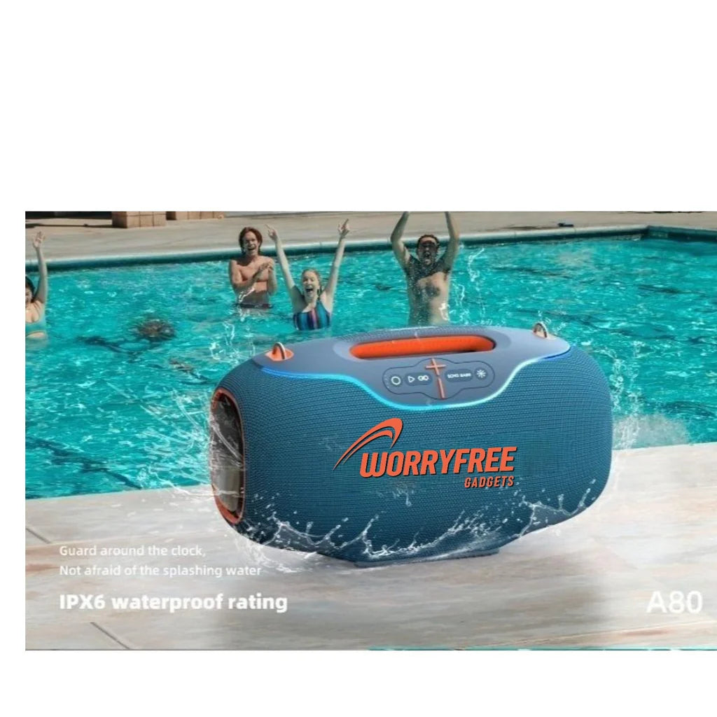 Worryfree 350W Wireless Bluetooth Speaker with Handle & Microphone