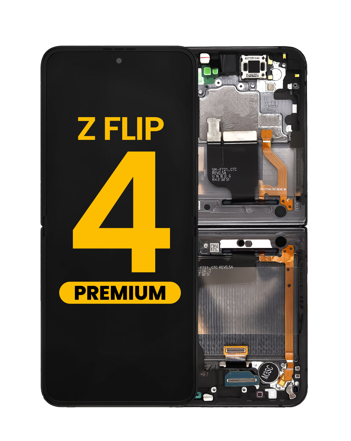 OLED Assembly with Frame for Galaxy Z Flip 4 F721