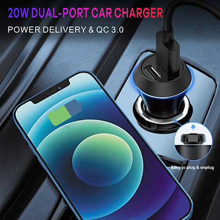 MYBAT PRO 20W DUAL PORT CAR CHARGER