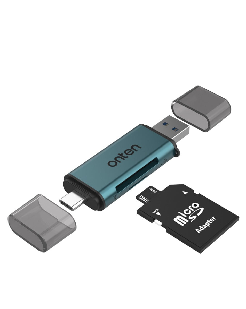 Onten USB-C & USB-A to SD/TF Card Reader