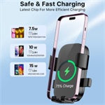 MyBat Pro Wireless Car Charger(Air Vent & Dashboard Mount) - Black