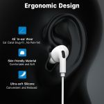 MyBat Pro Mfi Lightning Earphones includes Volume Control - White