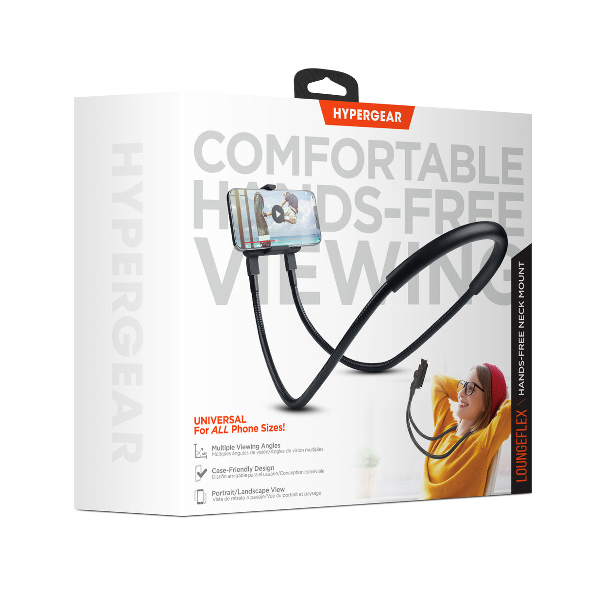 HyperGear LoungeFlex Hands-Free-BLACK