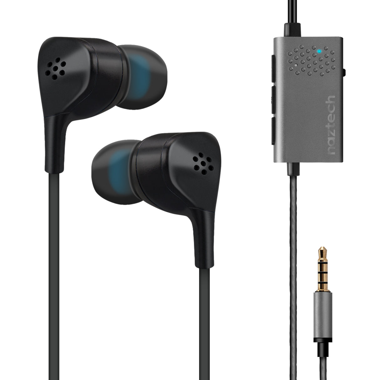 NAZTECH X1 ANC EARPHONES-BLACK : 3.5