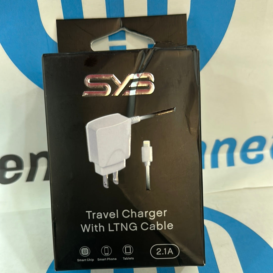 CARREGADOR DE VIAGEM SYB LIGHTNING-WHITE: 6 pés