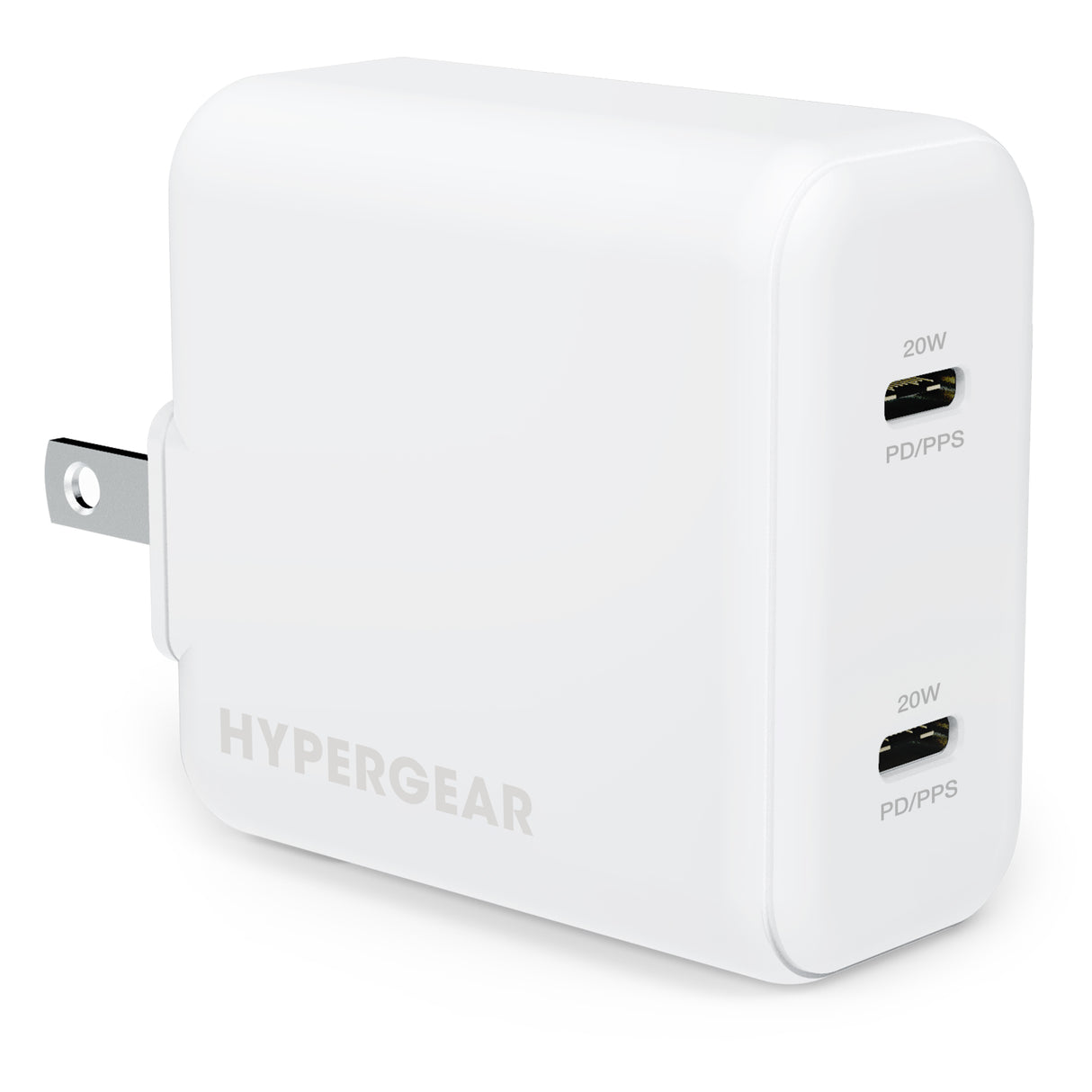 HYPERGEAR DUAL 40W USB-C-WHITE : 40W