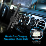 NAZTECH Smart Grip 15W Wireless Fast Charging Mount Vent + Dashboard + Windshield Black