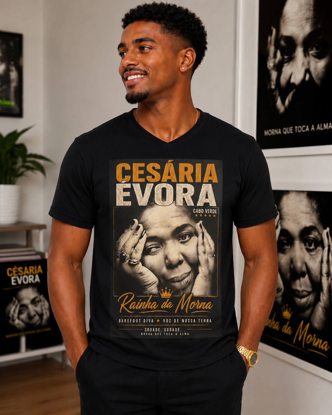Cesaria Evora T-shirt Cabo Verde Unisex