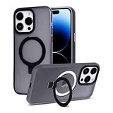 Carbon Wireless Charging Case with Ring Stand - BLACK for iPhone 13 Pro Max