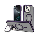 Slim Transparent Camera Stand Case with Wireless Charging - BLACK for iPhone 13 / 14