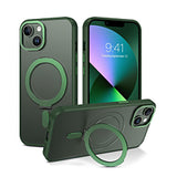 Carbon Wireless Charging Case with Ring Stand - for iPhone 14 / 13