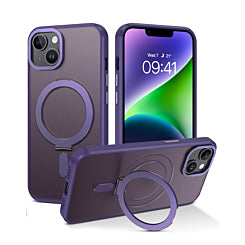 Carbon Wireless Charging Case with Ring Stand - for iPhone 14 / 13