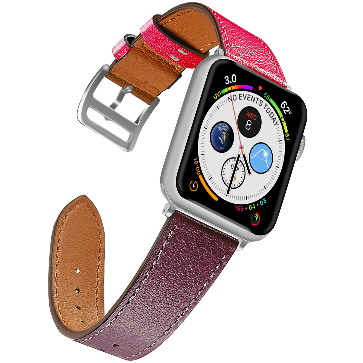 BANDA DE COURO NAZTECH APPLE WATCH 42MM 44MM