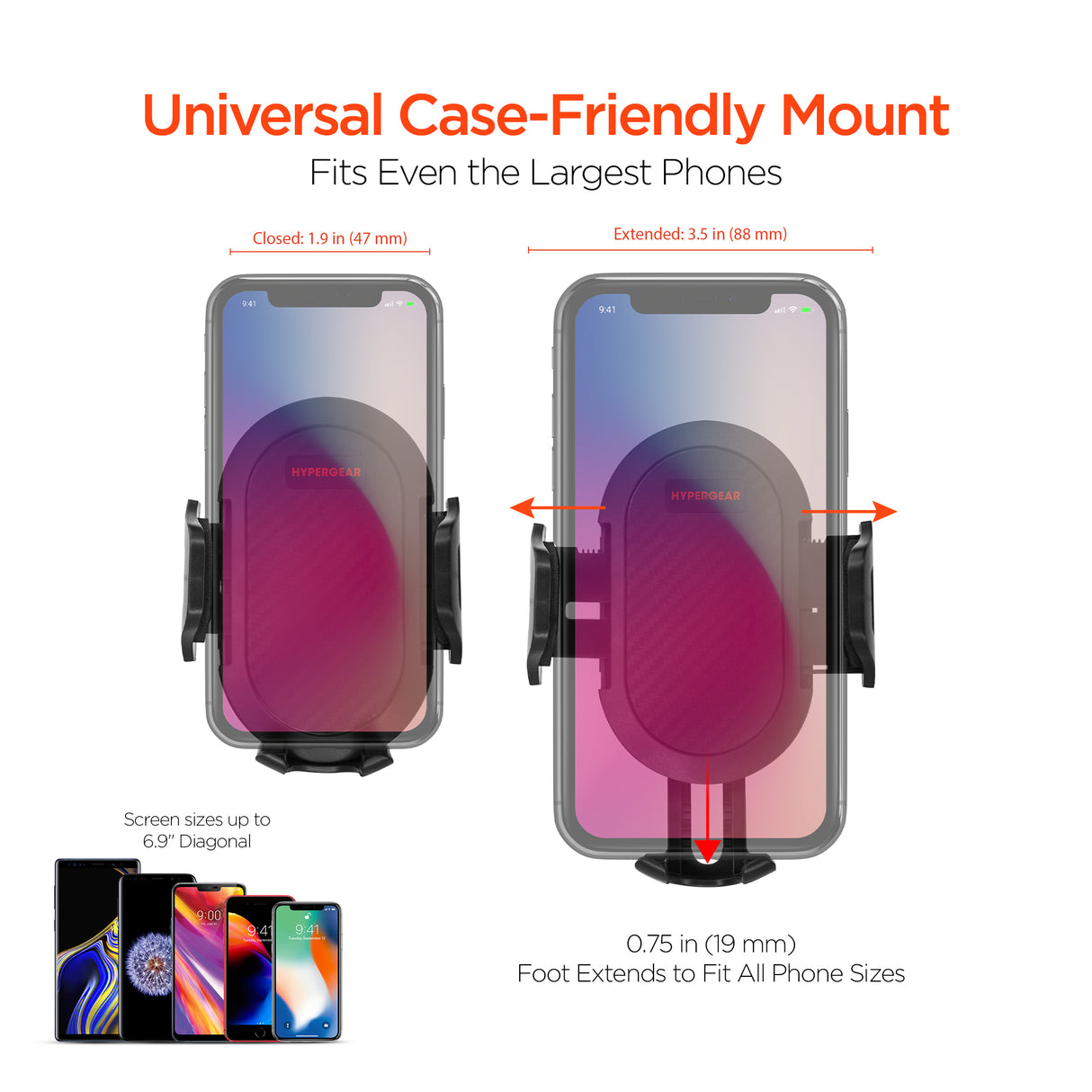 3-in-1 Phone Mount Kit Vent + Dashboard + Windshield