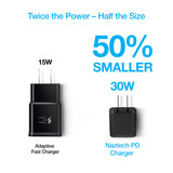 Naztech 30W PD Wall Charger + USB-C to USB-C Cable 6ft