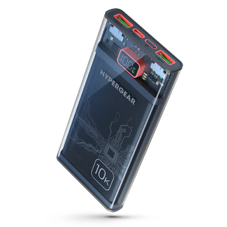 ClearCharge XL Transparent Fast Charge Power Bank with 20W USB-C PD