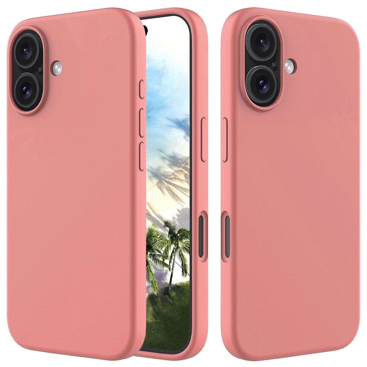 iPhone 16 Plus Soft Solid Silicone Case (Full Buttom Cover)