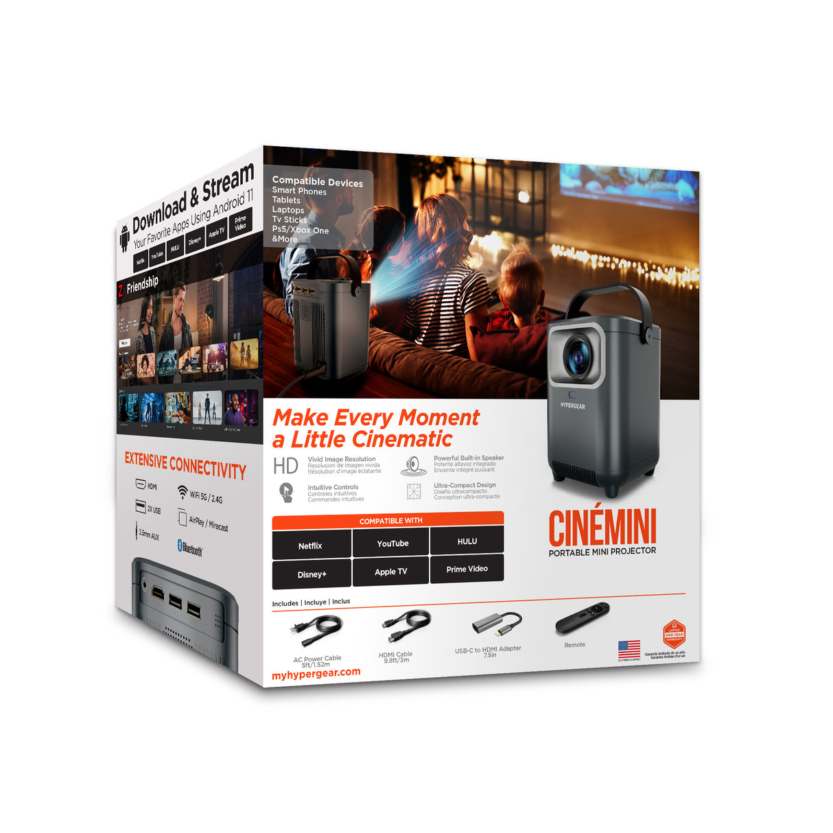 HyperGear CinéMini Portable Mini Projector