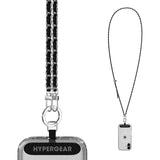 HyperGear TECHcessories | Universal Crossbody Phone Strap Black Vegan Leather