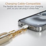 HyperGear TECHcessories | Universal Crossbody Phone Strap | Sand Braided Rope