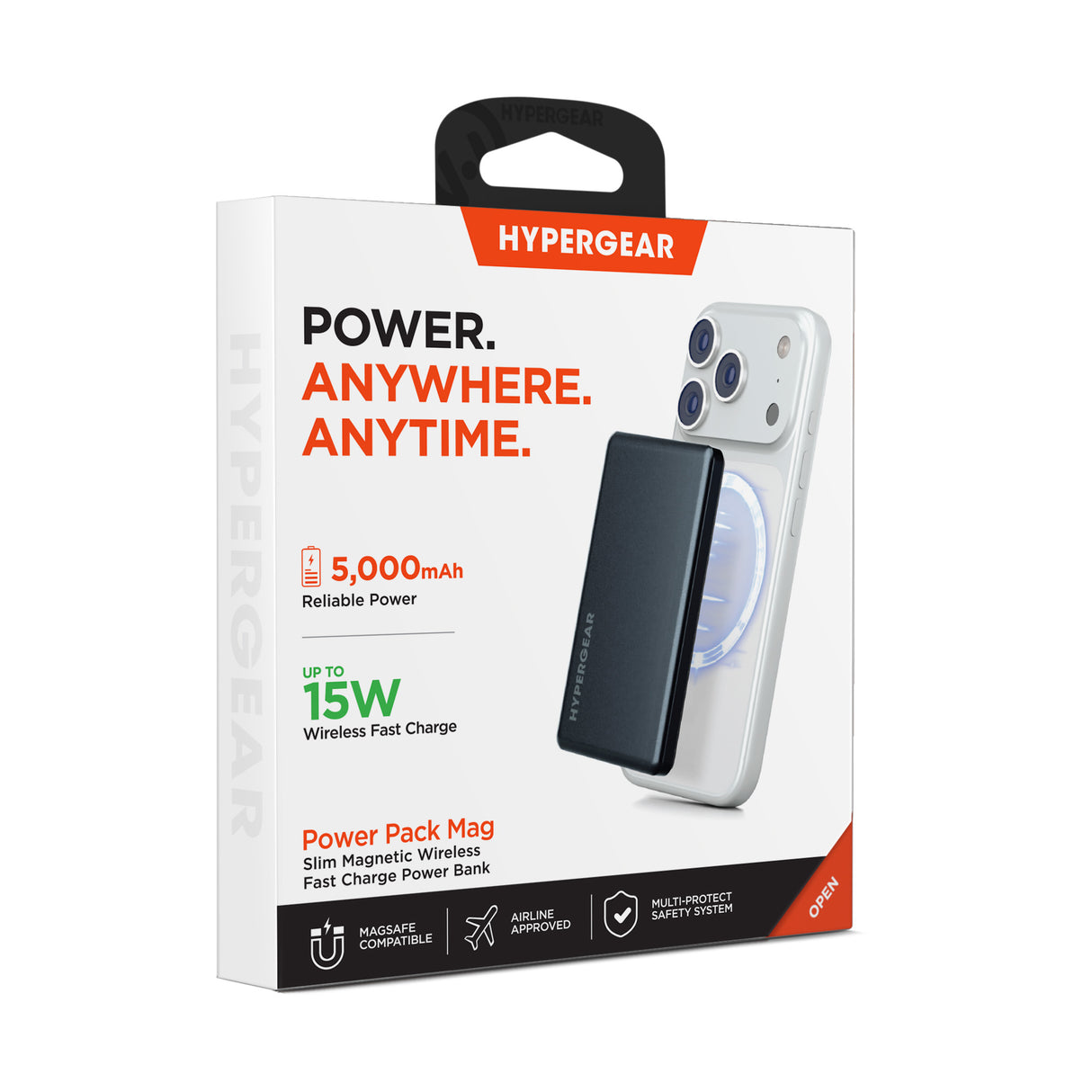 HyperGear PowerPack MAG Slim Power Bank Black