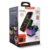 HYPERGEAR PowerFold Cube 3-in-1 Wireless Charging Stand with 15W Magnetic Wireless Fast Charge