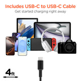 HYPERGEAR SpeedBoost 77W Quad-Port Fast Car Charger with Dual 30W USB-C PD PPS  4ft USB-C Cable Black